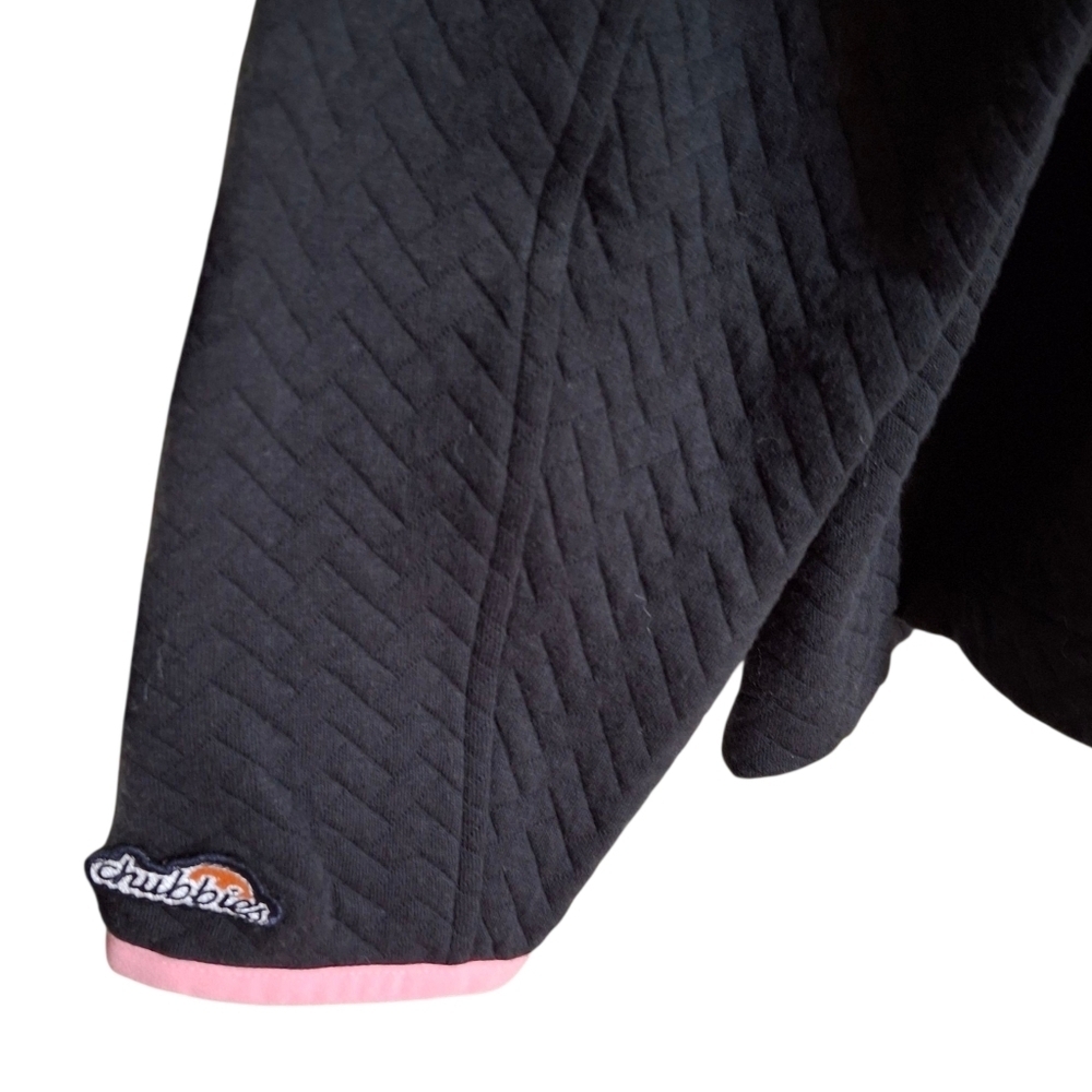 Chubbies The Brightside Black Quilted Quarter Zip Pullover Men Size Small - Picture 10 of 16